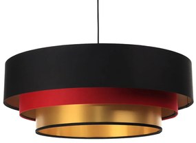 Trójkolorowa lampa wisząca glamour do salonu - S460 Lioren