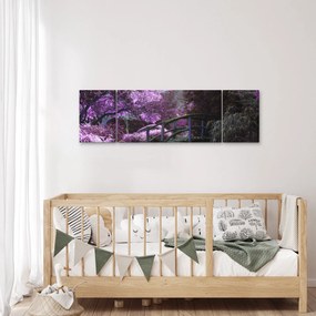 Obraz - fioletowe drzewa (170x50 cm)