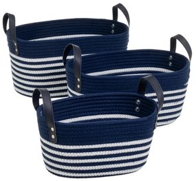 Tekstylne koszyki zestaw 3 szt. 38x22x20 cm – Casa Selección