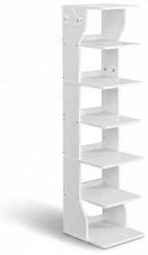 Vasagle Półka na buty CINDY, 6 poziomów, 30x26,4x110,4 cm, biała