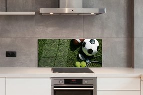 Szklany Panel Sprzęt do Tenisa na Trawie