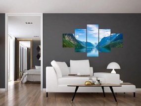 Obraz - Jezioro Lovatnet (125x70 cm)