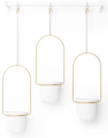 Plastikowe wiszące osłonki na doniczki na zioła zestaw 3 szt. ø 7,5 cm Triflora – Umbra
