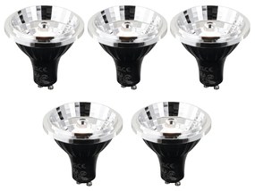 Zestaw 5 żarówek LED GU10 z 3-stopniową regulacją barwy światła (Kelvin) 70mm 6W 500 lm 2200 - 3600K