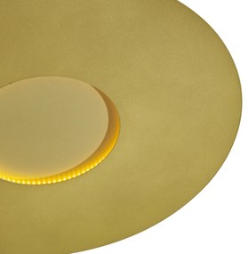 Nowoczesna lampa sufitowa złota 60 cm z wbudowaną diodą LED z 3-stopniową regulacją ściemniania - Morning Nowoczesny Oswietlenie wewnetrzne