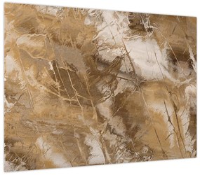 Obraz - Brązowa abstrakcja (70x50 cm)