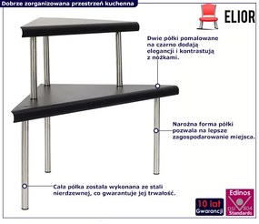 Nablatowa półka kuchenna narożna - Ensa 3X