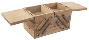 Orion Drewniana kaseta do szycia Mango składana 30,5 x 20 x 21 cm