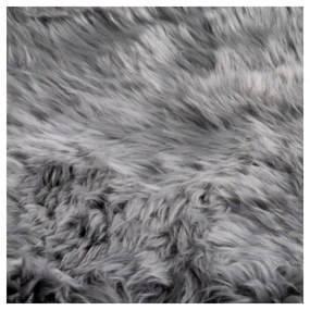 Szara skóra owcza Native Natural Double, 60x240 cm