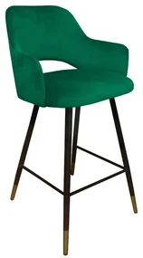 Hoker niski NAPO VELVET GOLD zielony ATOS