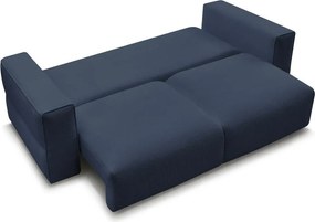 Niebieska rozkładana/ze schowkiem sofa 265 cm Ezechiel – Bobochic Paris