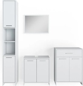 Zestaw mebli łazienkowych biały 58x33x60 kiko