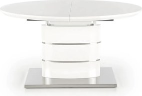 Biały lakierowany stół Aspen z owalnym blatem