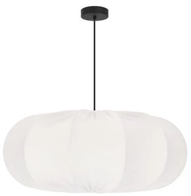 Lampa wisząca na przewodzie CAFEE 1xE27/40W/230V, śr. 52 cm, biała