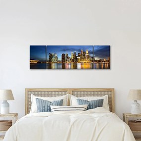 Obraz miasta nocą (170x50 cm)