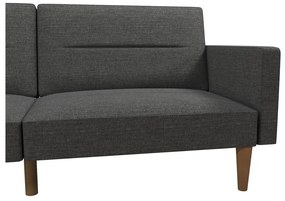 Szara sofa rozkładana 204 cm Channel – Støraa