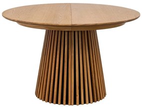 Okrągły rozkładany stół z blatem w dekorze dębu ø 120 cm Osaka – House Nordic