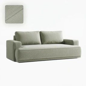Sofa z Funkcją Spania CAMELIA Szara Boucle Japandi