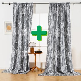 Zasłony designerskie PERUN 140x270 cm (2 szt.), wzorzyste