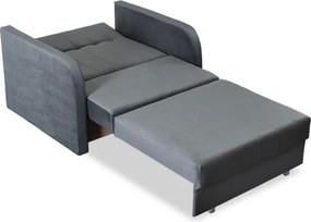 Fotel do Spania VERO Rozkładany Jednoosobowy Amerykanka Szary Nowoczesny