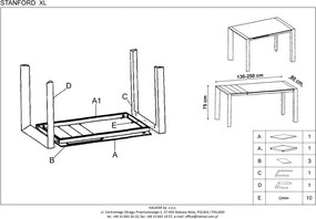 Stół Stanford XL