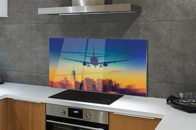 Panel nad Blat Kuchenny Samolot o Zachodzie Słońca