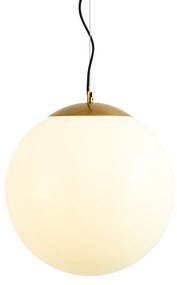 Skandynawska lampa wisząca z opalem 40 cm - Ball 40 Nowoczesny Oswietlenie wewnetrzne