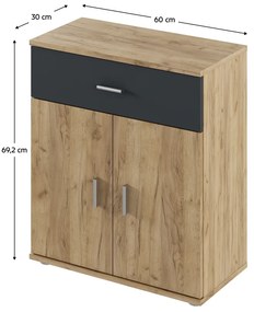 Szafka ADELI typ 2, dąb Artisan