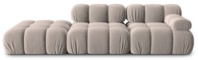 Jasnobrązowa aksamitna sofa modułowa 282 cm Bellis – Micadoni
