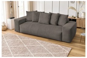 Szarobrązowa sztruksowa sofa 280 cm Voltaire – Bobochic Paris