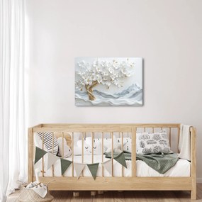 Obraz – Eleganckie drzewo życia 3D (70x50 cm)