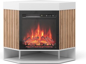 Kominek elektryczny biały 100x73x80 lynea