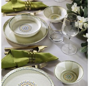 Zestaw obiadowy 12 elementów biały/porcelana