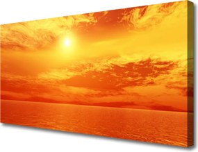Obraz canvas na ścianę Słoneczny Blask nad Morzem
