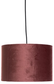 Nowoczesna lampa wisząca różowa ze złotem 30 cm - Rosalina Nowoczesny Oswietlenie wewnetrzne