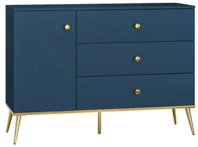 Komoda BLU 120 1D3S granatowa ML MEBLE