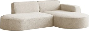 Narożnik Parma Studio, do salonu, tkanina Quelle, prawy, krem (02)