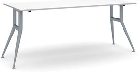 Stół konferencyjny do biura WIDE, 180x80 cm, biały
