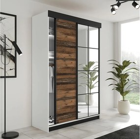 Szafa Przesuwna LAMARO 167 Biały/Old Style