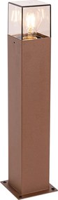 Inteligentna lampa stojąca zewnętrzna brązowa rdza 50 cm w tym Wifi P45 - Denmark