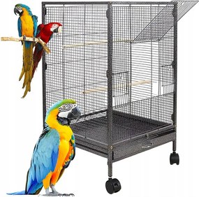 Klatka metalowa dla ptaków egzotycznych woliera dla papug kanarków