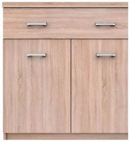 Komoda z szufladą i półkami 60 cm dąb sonoma - Riza 7X