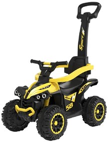Baby Mix Odpychacz dla dzieci z prowadnicą Mega, żółty