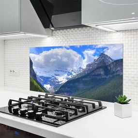 Dekor Szklany do Kuchni Monumentalne Pasmo Górskie
