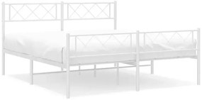 Białe industrialne metalowe łóżko 120x200 cm - Raffa