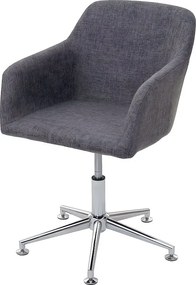 Krzesło do jadalni MCW-A74,  tekstylny, szary