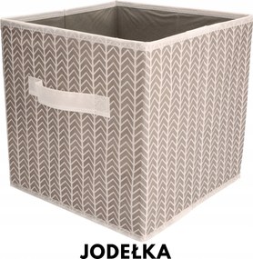 Organizer tekstylny Jodełka pudełko 31x31x31cm do szafy sypialni domu biura