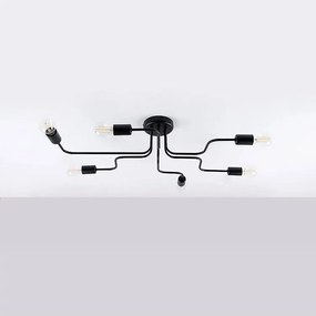 Żyrandol VECTOR 6 czarny