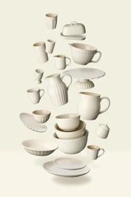 Ceramiczna cukiernica MYNTE BUTTER CREAM kremowa