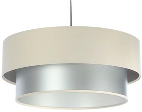Lampa wisząca DOUBLE CREAM 50 kremowa/srebrna BPS KONCEPT